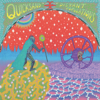 QUICKSAND - distant populations - VINYL LP (yellow with red splatter)