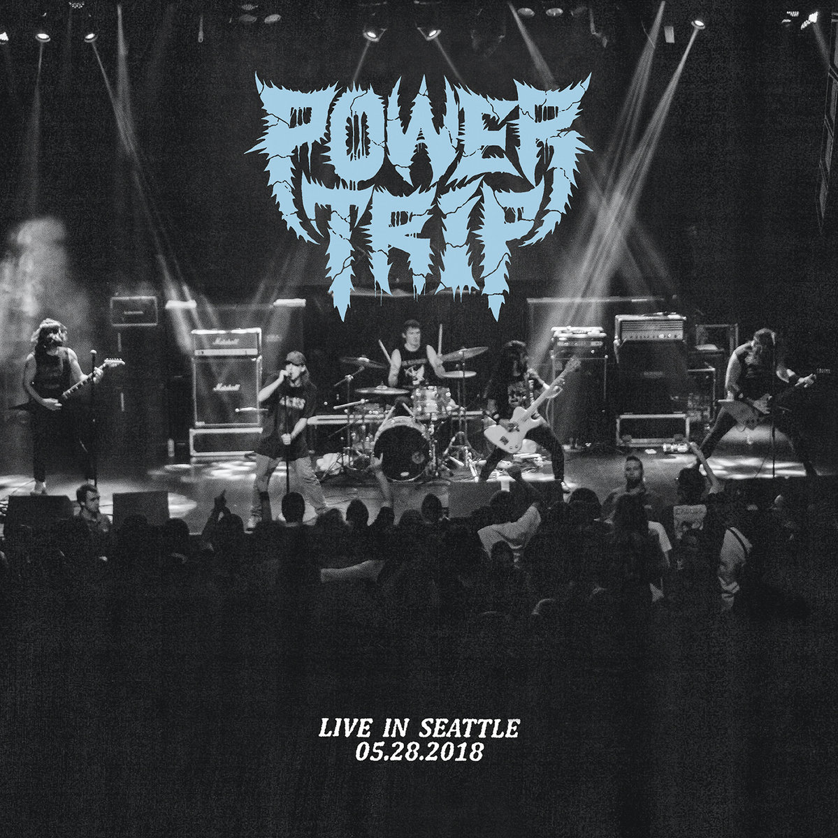 POWER TRIP - live in seattle - VINYL LP (light blue with black splatter)