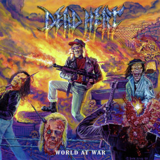DEAD HEAT - world at war - VINYL LP (solid green and orange)