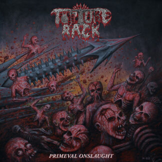 TORTURE RACK - primeval onslaught - VINYL LP (silver with black and red splatter)