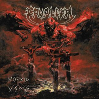 CAVALERA - morbid visions - VINYL LP (red with orange and black splatter)