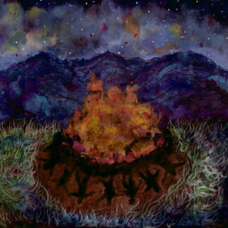 INFANT ISLAND - obsidian wreath - VINYL LP (transparent yellow with oxblood galaxy)