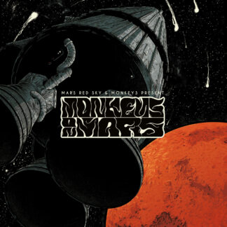 MARS RED SKY - monkeys on mars (with MONKEY3) - VINYL LP (transparent red and white merged)