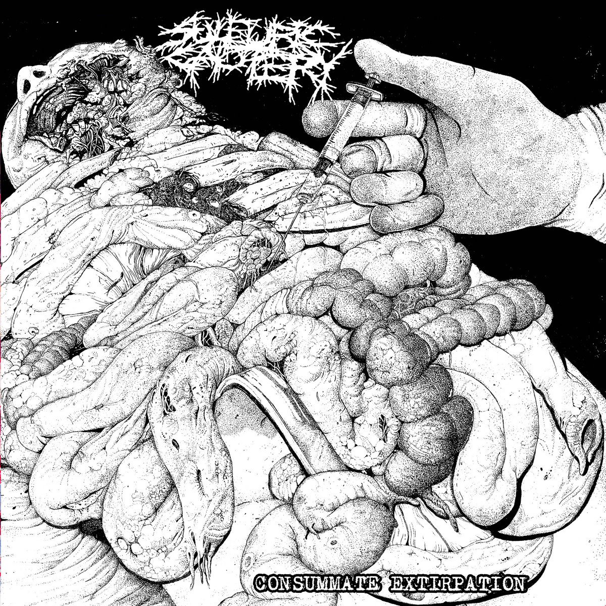 SULFURIC CAUTERY - consummate extirpation - VINYL LP (solid red)