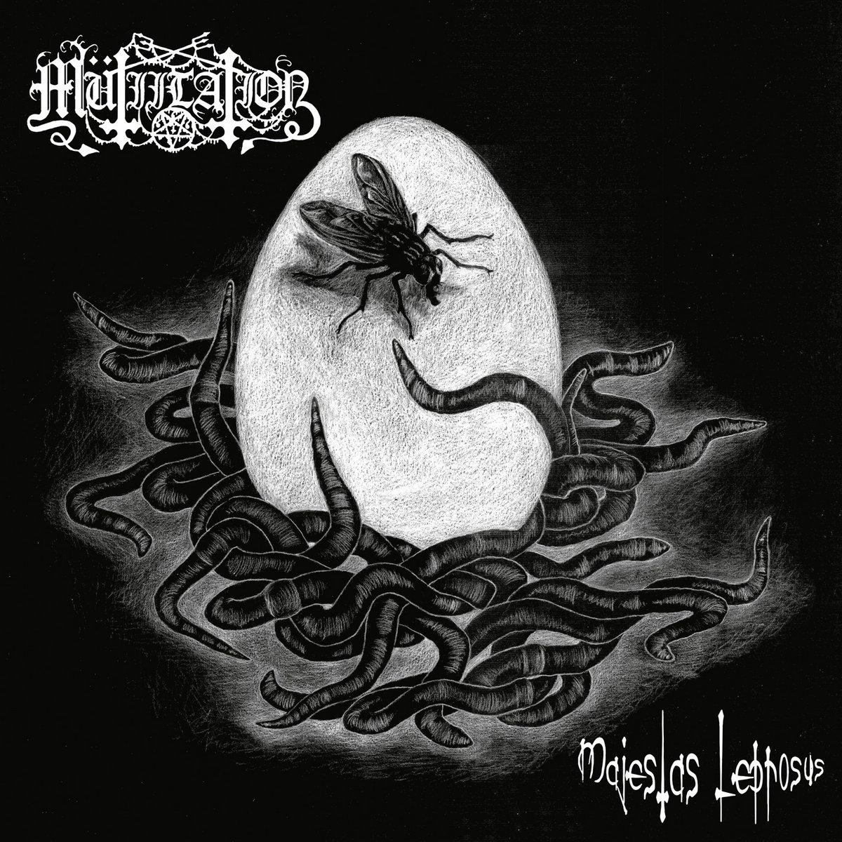 MUTIILATION - majesta leprosus - VINYL LP (grey marbled)